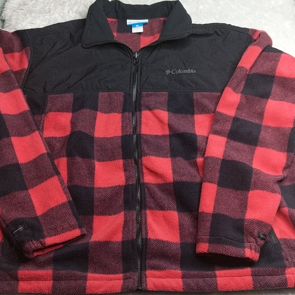 Columbia Buffalo Plaid Fleece Jacket 